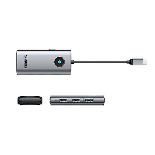 Orico PW11-5P USB-C Docking Station with HDMI 4K PD Grey