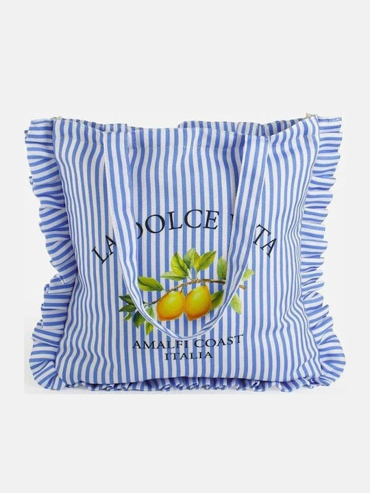 JWLS Fabric Blue Beach Bag JWLS Fabric Blue Beach Bag