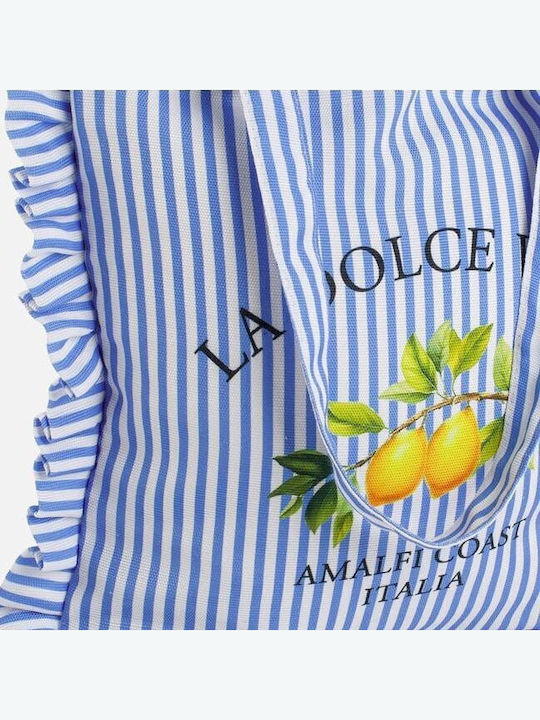 JWLS Fabric Blue Beach Bag