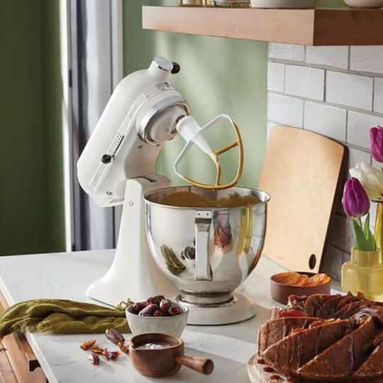 Kitchenaid Artisan Stand Mixer 300W with Stainless Bowl 4.8L White