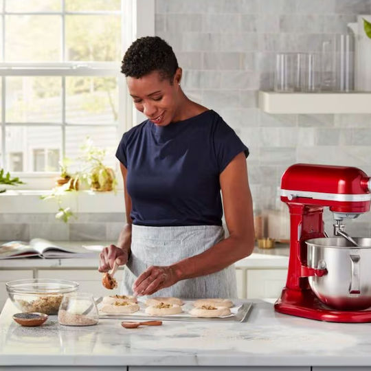 Kitchenaid Κουζινομηχανή 375W με Ανοξείδωτο Κάδο 6.6lt Κόκκινη
