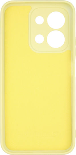 Θήκη Xiaomi Redmi 15c 5g Silky And Soft Touch Silicone Κίτρινο Απαλό Με Προστασία Κάμερας