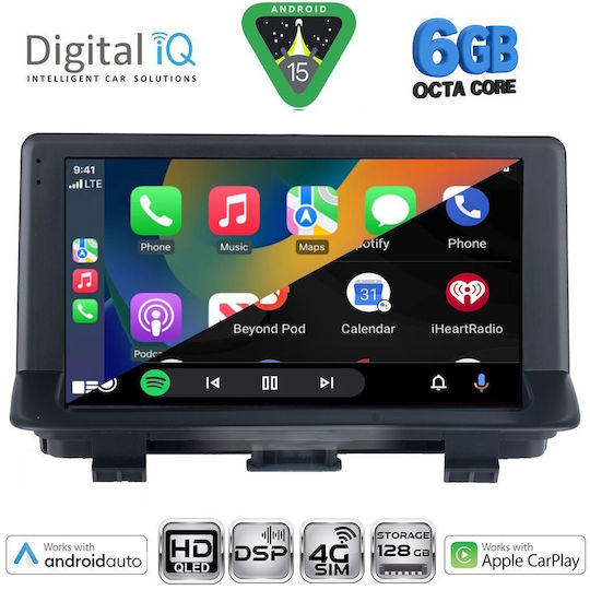 Digital IQ Ηχοσύστημα Αυτοκινήτου για Audi Q3 2013-2018 (Bluetooth/USB/WiFi/GPS/Apple-Carplay/Android-Auto) με Οθόνη Αφής 9"