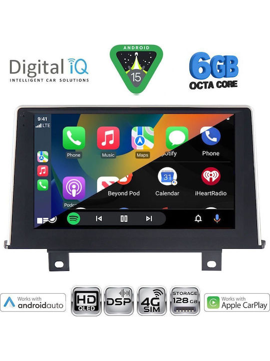 Digital IQ Car Audio System for BMW Series 1 2011-2016 (Bluetooth/USB/WiFi/GPS/Apple CarPlay/Android Auto) with 9" Touch Screen