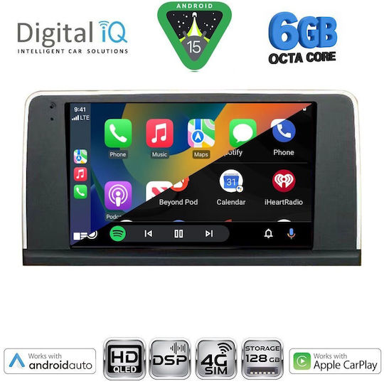 Digital IQ Car Audio System for BMW X3 (F25) 2011-2013 (Bluetooth/USB/WiFi/GPS/Apple CarPlay/Android Auto) with 9" Touch Screen