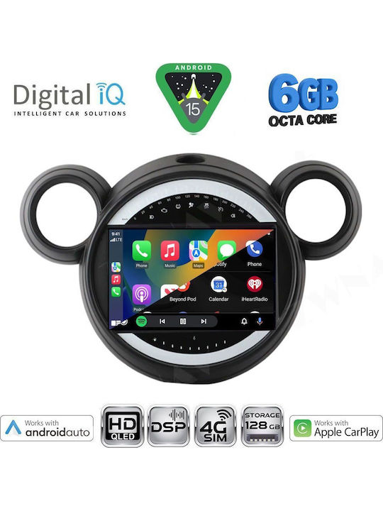 Digital IQ Auto-Audiosystem Für Mini Countryman Paceman 2010-2016 Bluetooth USB Eingebautes Wi-Fi GPS Apple CarPlay Android Auto Mit 9 Zoll Touchscreen