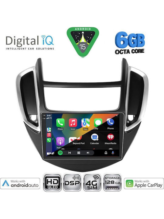 Digital IQ Car Audio System for Chevrolet Trax 2014-2022 (Bluetooth/USB/WiFi/GPS/Apple CarPlay/Android Auto) with 9" Touch Screen