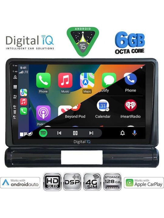 Digital IQ Car Audio System for Citroen C3 / DS3 Bluetooth USB WiFi GPS Apple CarPlay Android Auto with 9" Touch Screen