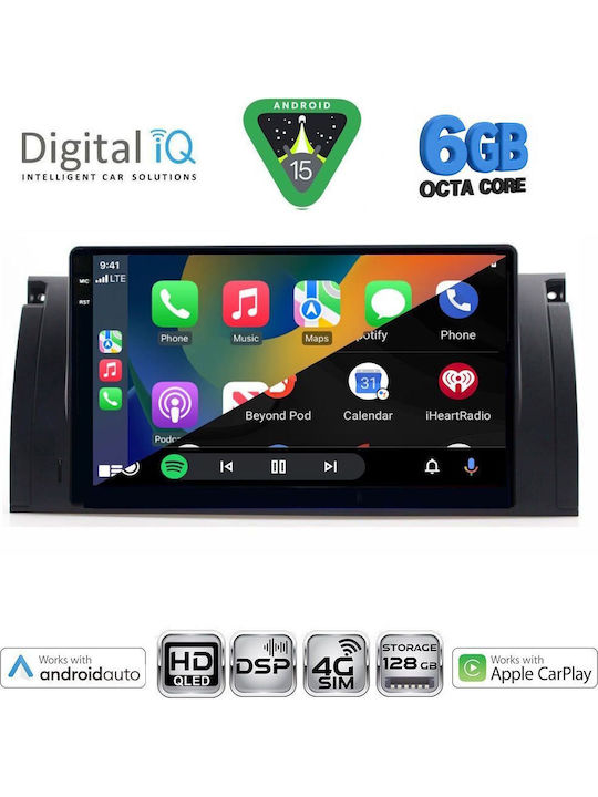 Digital IQ Car Audio System for BMW Series 5 (E39) / X5 (E53) 1997-2005 with Touch Screen 9"