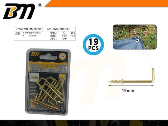 Vierkant-Schrauben 3/4" Set 12 Stücke 19 Stücke 200997 6932689200997