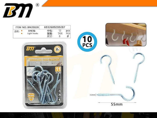 Verzinkte Selbstschneidende Haken 8 Zoll Set 12 Stücke 11 Stücke 200287 6932689200287