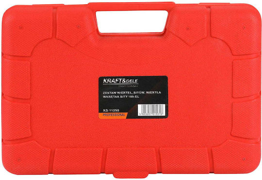 Kraft & Dele Set 109 Burghie Din Carbură De Titan Cu Cap De Foraj Hexagonal Pentru Lemn, Metal Și Materiale De Construcție