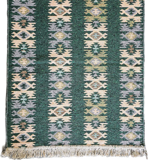 Kotonia Home Wohnzimmer Teppich Grün 60x150cm