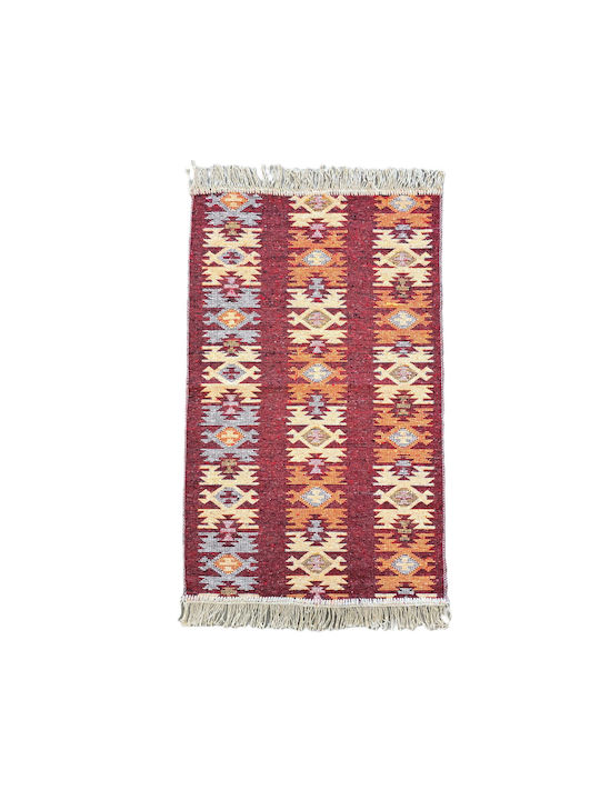 Kotonia Home Kotonia Home Wohnzimmer Teppich Rechteckig Burgundisch 60x90cm