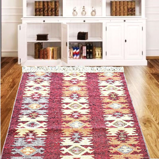Kotonia Home Kotonia Home Wohnzimmer Teppich Rechteckig Burgundisch 60x90cm