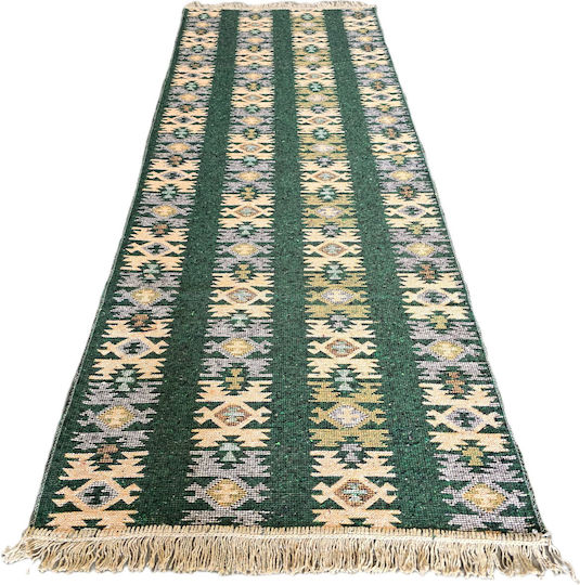 Kotonia Home Килим Пътека Зелен 80x300см