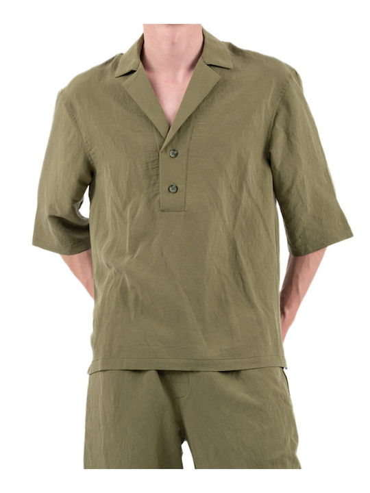 300 Дълъг Ръкав Overshirt Каки