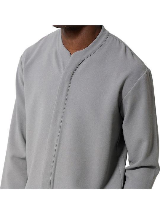 Overshirt Cu Mânecă Lungă Gri