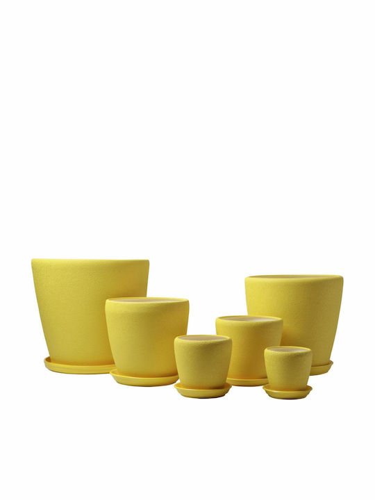 Topf Keramik Gelb