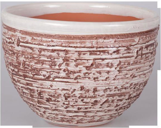 Flowerpot Γλάστρα Πήλινη Κίτρινη