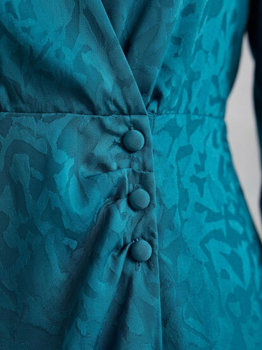Naf Naf Women's Dress Sleppy Shirt Turquoise Xl