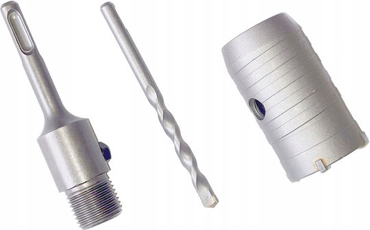 Falon-Tech Lochsäge SDS Karbid Kernbohrer Trockenschnitt mit Durchmesser 45mm für Beton Backstein und Rasen