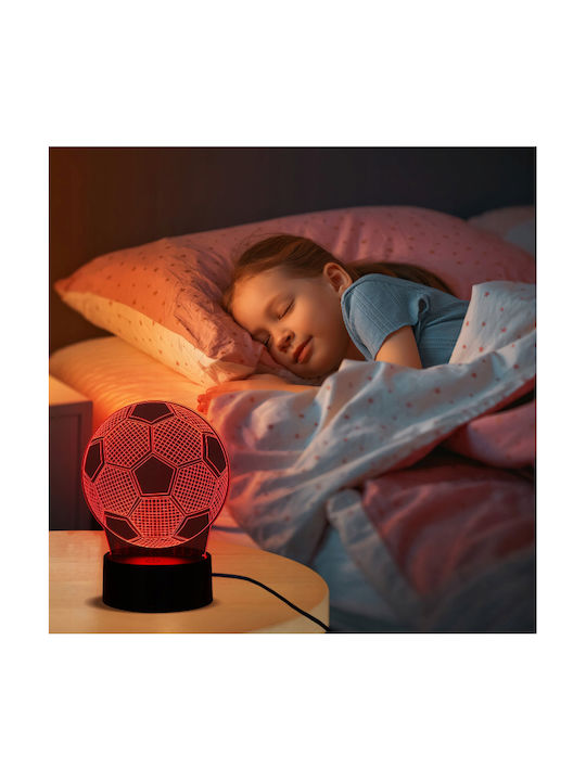 Decorative LED RGB 3D Illusion Lamp 3x3cm