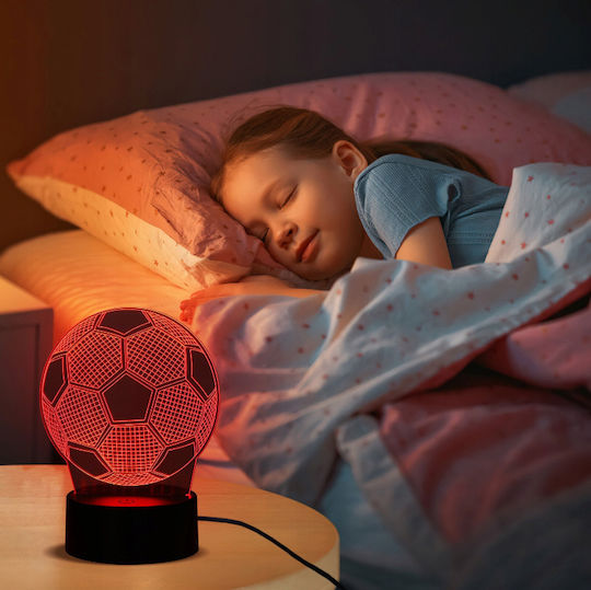 Lămpi Decorative Pentru Masă LED RGB Iluzie 3D 3x3cm