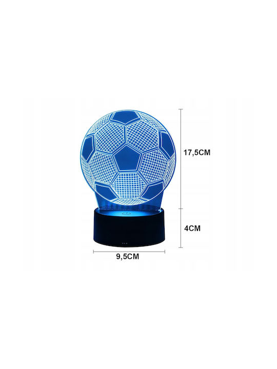 Decorative LED RGB 3D Illusion Lamp 3x3cm