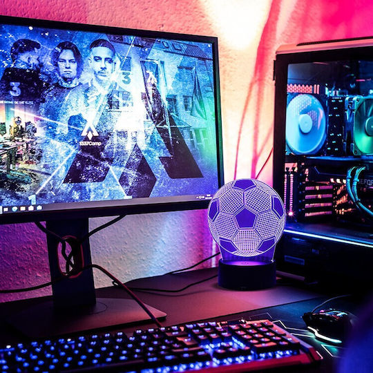 Lămpi Decorative Pentru Masă LED RGB Iluzie 3D 3x3cm
