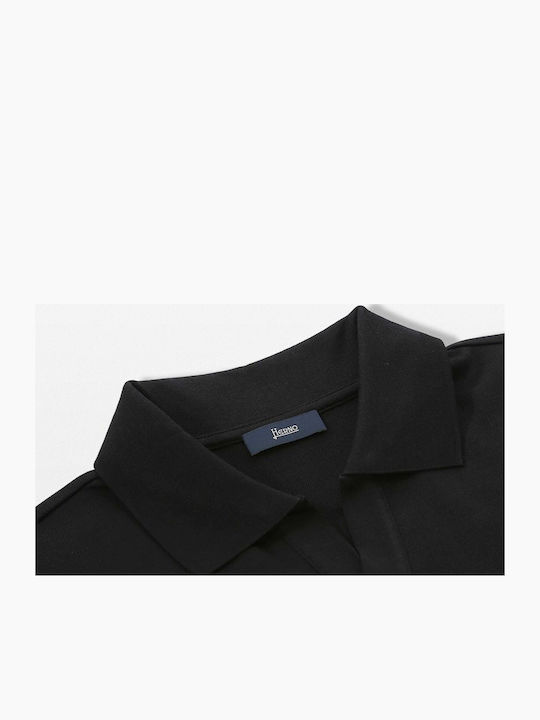 Herrenblusen Polo Pullover Schwarz