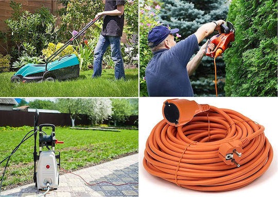 SGTT Cabluri de Prelungire Prelungitor Cablu cu Lungime 20m Diametru 3 x 1.5mm² și Împământare