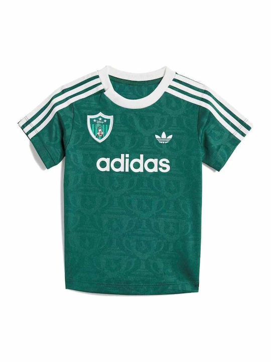 adidas Kids Set with Shorts Green 2 Pieces