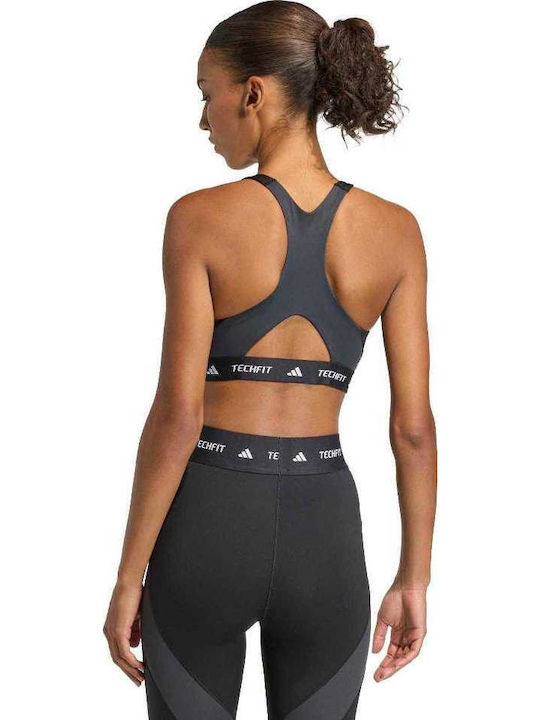 adidas Ms Bra Women's Athletic Sports Bra Black Carbon