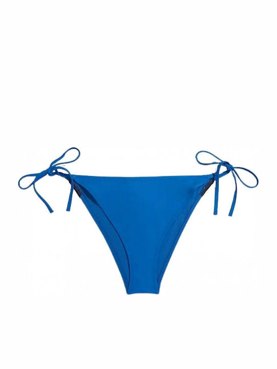 Bikini Slip with Ties Blue