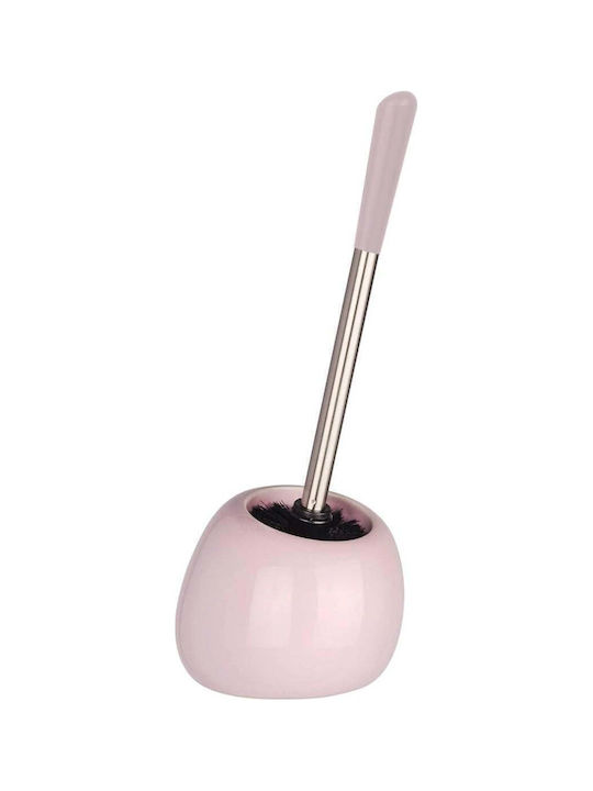Wenko Ceramic Pink Toilet Brush Bathroom