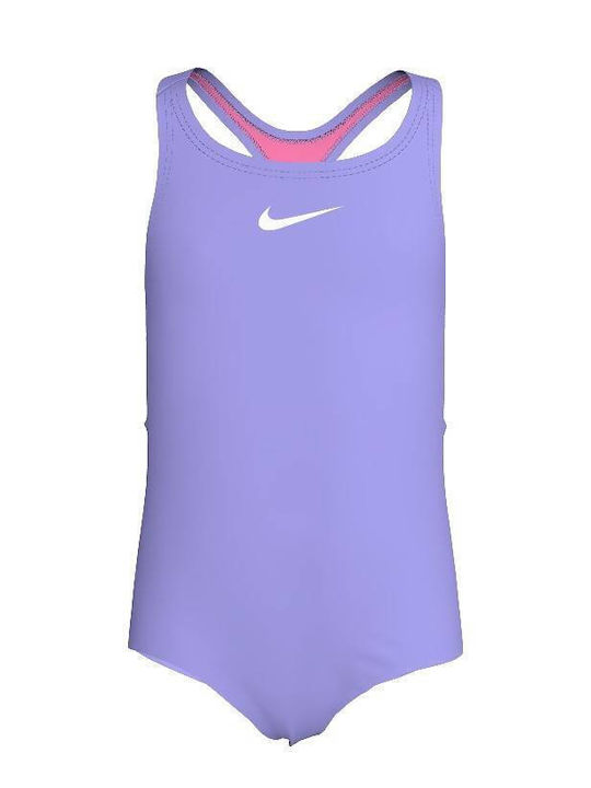 Nike Racerback Παιδικό Μαγιό Ολόσωμο Iced Lilac