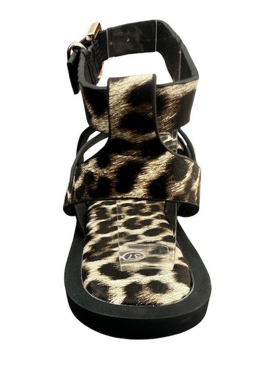 Damen Anatomische Goldene Sandalen