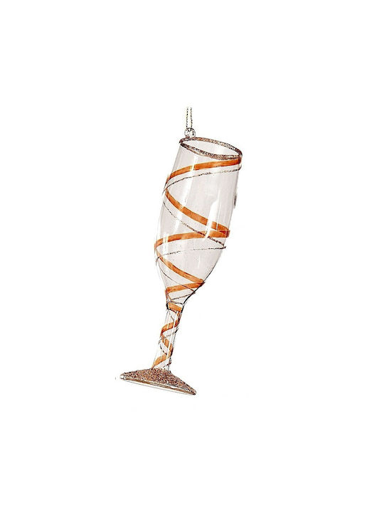 Χριστουγεννιάτικο Στολίδι Wine Glass 15εκ Χριστουγεννιάτικο Στολίδι Wine Glass 15εκ
