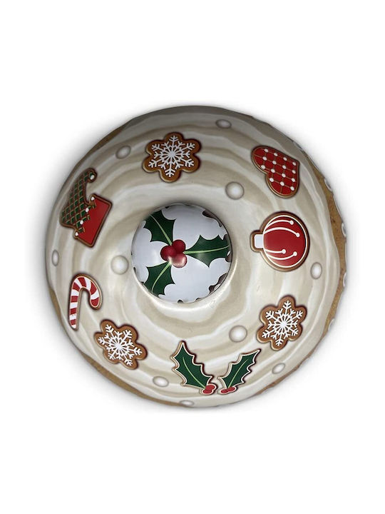 Christmas Metal Container 20x18x15cm
