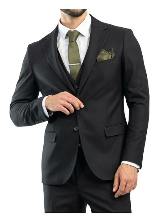 Vittorio Artist Costum Barbat Iarna De Mireasă Negru