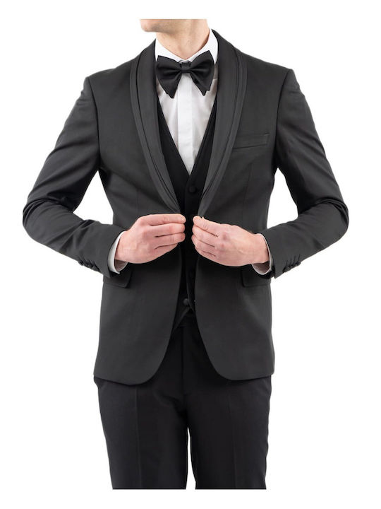 Summer Men's Groom's Suit Black