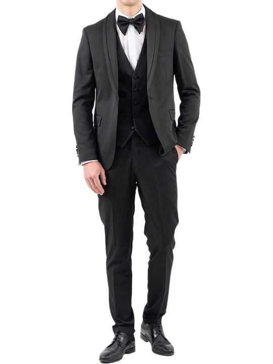 Summer Men's Groom's Suit Black