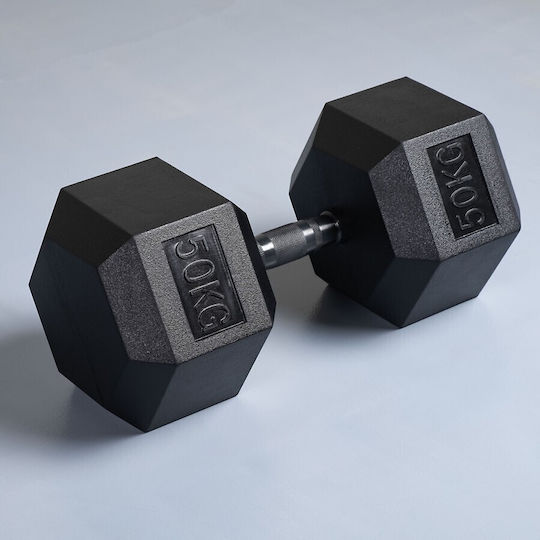 AMILA Βαράκι Εξάγωνο Λαστιχένιο 1 x 50kg