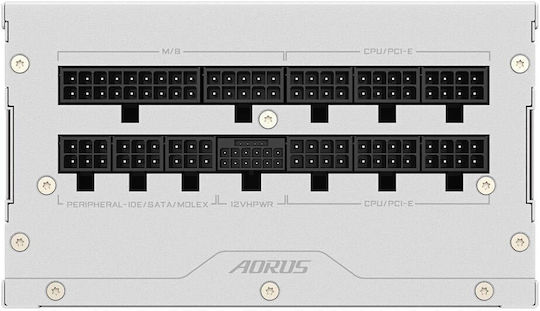 Gigabyte Aorus Elite P1000W 1000W Λευκό Τροφοδοτικό Υπολογιστή Full Modular 80 Plus Platinum