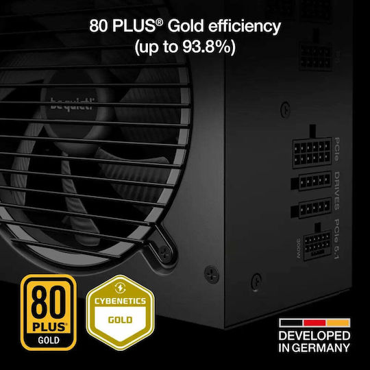 Be Quiet Pure Power 13 M 550W Μαύρο Τροφοδοτικό Υπολογιστή Full Modular 80 Plus Gold