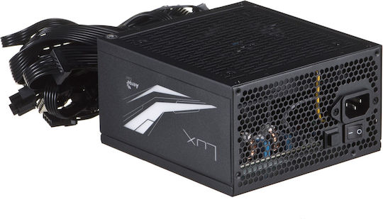 Aerocool LUX RGB 550W Μαύρο Τροφοδοτικό Υπολογιστή Full Wired 80 Plus Bronze