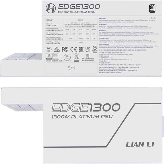 Lian Li EG1300 1300W Weiß Computer-Netzteil Vollständig modular 80 Plus Platin