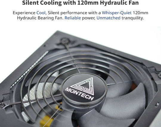 Montech APX 550W 550W Черен Компютърно захранване Пълен кабел