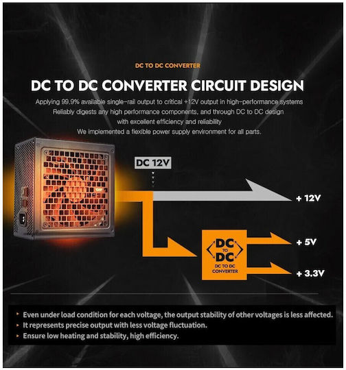 Darkflash PMT1250 A3 1250W Black Computer Power Supply Full Modular 80 Plus Gold
